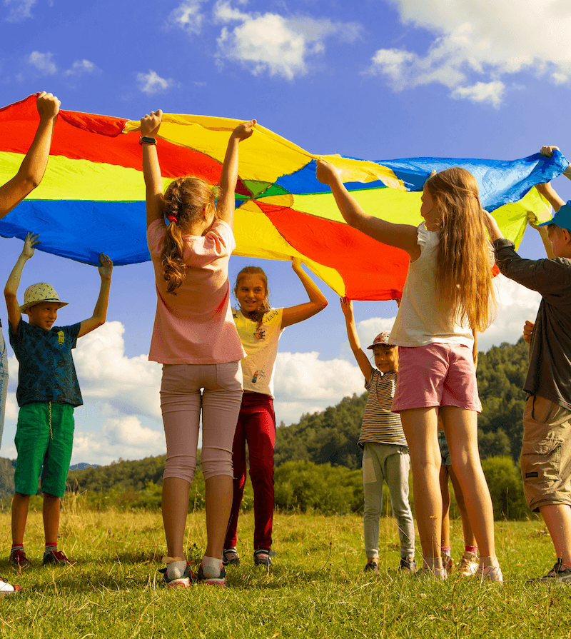 children playing outdoors